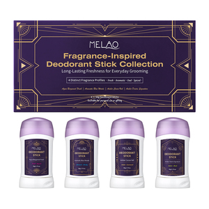 Déodorant en stick sans aluminium OEM pour hommes et femmes, contrôle longue durée des odeurs avec beurre de karité et niacinamide, parfum frais, lot de 4 - Product Image 1