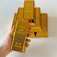 Barres de lingot d'or en plastique de 1000g personnalisées, vente en gros, jouets promotionnels, fausses barres de lingot d'or en plastique, butoir de porte - Meilleures ventes