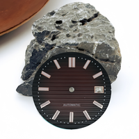 Pièces de modification de cadran de montre vert lumineux de 30,5 mm, adaptées aux mouvements automatiques Nautilus NH35 NH36 NH38 NH70