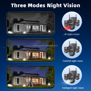 Eseecloud 12mp 6K 3 Video Draadloze 4G Lte Videobewaking Cctv Ptz Outdoor Camera 360 3 Lenzen 4G Sim-Kaart Beveiligingscamera - Product Image 5