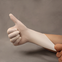 Gants jetables en latex naturel taille L, coupe ample, paume large, barrières élastiques pour les mains, pour les grandes mains, traitement du bétail et usage agricole