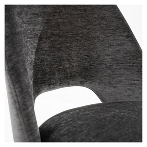 Silla de Comedor Moderna de Lujo, Silla de Salón con Brazos de Acero Inoxidable Dorado y Tapicería de Tela, Sillas Reales para Muebles de Salón - Product Image 6