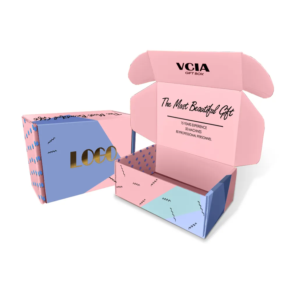 Роскошная картонная подарочная коробка на заказ, коробка для упаковки одежды, платья, нижнего белья, рубашек, гофрированная картонная почтовая коробка