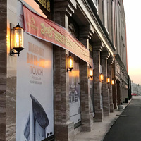Applique murale extérieure de Style européen rétro chinois porte de couloir classique lampe à LED Base en aluminium jardin hôtels Villas carré