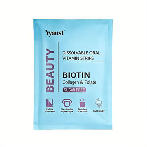 Colágeno OEM/ODM para Apoyar la Elasticidad de la Piel, Hidratación, Sin Azúcar, Biotina, Tiras Orales de Belleza, Personalizadas, Veganas, para Adultos - Product Image 1