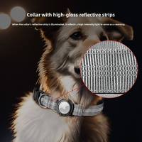 Collier pour chien AirTag en promotion, réfléchissant, étanche, avec coque transparente, localisateur AirTag, anti-perte, boucle de fermeture