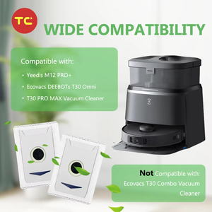 Thay thế túi bụi cho Ecovacs Deebot T30 / T30 Pro / T30 Max yeedi M12 Pro + Làm sạch Robot Bộ lọc và phụ kiện - Product Image 2