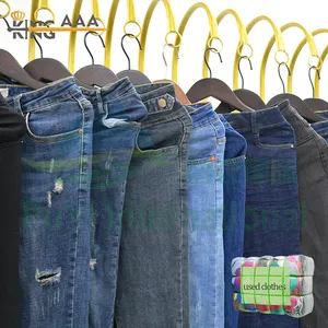 Factory Direct Großhandel Günstigster Preis Korea Sparsamkeit UK Ballen gebrauchte Kleidung Ballen lässig Jeans Hosen Gebrauchte Kleidung in Ballen