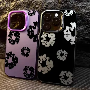 Commercio all'ingrosso in stile Trendy fiore <span class=keywords><strong>bianco</strong></span> stampa pupilla custodia per telefono cellulare per <span class=keywords><strong>Iphone</strong></span> 7 8 X Xr <span class=keywords><strong>Xs</strong></span> 11 12 13 14 16 Pro Max - Product Image 2