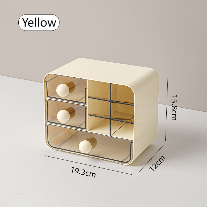 2412Y Cute Plastic Rectangle Desktop Storage Box with Slanted Inner ...