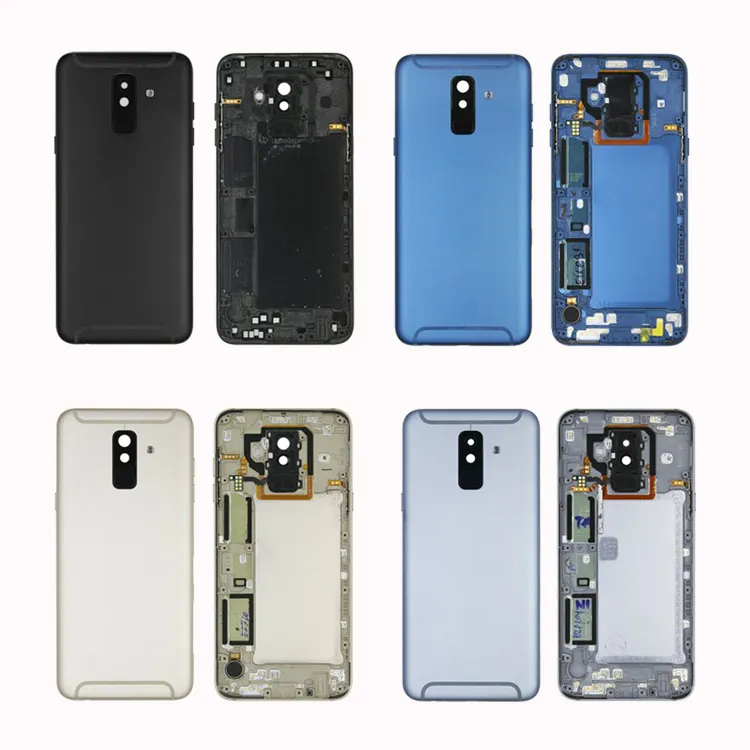 Großhandel Back Phone Covers für Samsung Galaxy A6 Plus Case Cover Ganzkörper gehäuse, Back Glass für Samsung A6 Plus Gehäuse