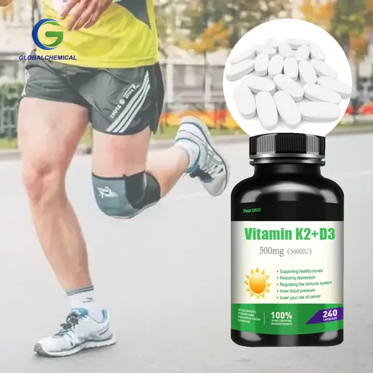 Beste Prijs Oem 5000 Calcium Magnesium Zink Vitamine D3 Tablet Supplement Vitamine D3 K2 Vitamine K2 Tabletten