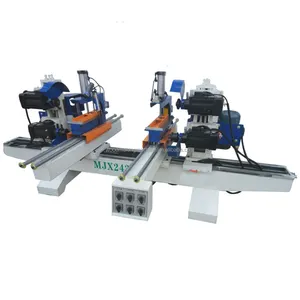 MJX243C Automatic woodworking double end cutting saw trimmer vertical spindle moulder shaper