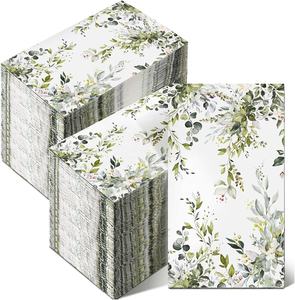 Wegwerp Feest Bloemen Diner Cocktail Custom Met Logo Bruiloft Servetten Bedrukt Papieren Servet - Product Image 4