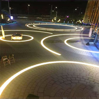 Enterré souterrain carré éclairage extérieur passerelle pavage lampe Ip67 décoration creusée piste de danse carrelage rgb pavé brique lumières