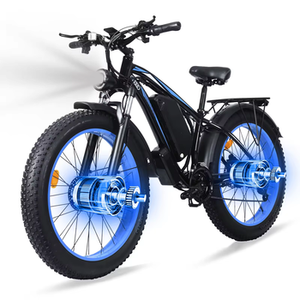 Bicicleta Eléctrica Popular PLUS AWD de 2000W 48V con Motor de Cubo Trasero de 26 Pulgadas, Sensor Electrónico Sin Escobillas y Neumático Ancho - Product Image 1