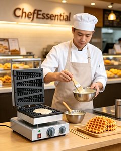 New Stainless Steel Christmas Tree Shaped Non-Stick for Coating Waffle Maker 110V/220V 50-300/122-572 Adjustable Snack - Product Image 2