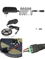 Adaptateur secteur mural 12W/24W 12V 1A/2A DC 5.5*2.1mm Prise US/EU/UK/AU pour bande LED, CCTV, routeur Certifié CE FCC RoHS OEM disponible