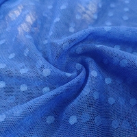 Tissu maille jersey 100 % polyester à pois, haute qualité, résistant au rétrécissement, tricoté uni, pour robes, sous-vêtements, vêtements et sacs – Grande Vente