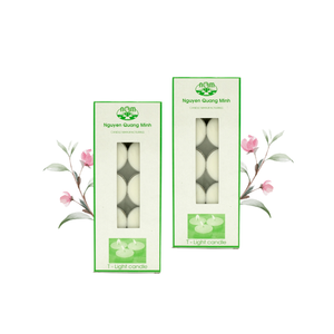 Lot de 10 bougies chauffe-plat en cire de palme de base non parfumées Livraison rapide de l'usine du Vietnam pour la décoration de la maison du Nouvel An - Product Image 4