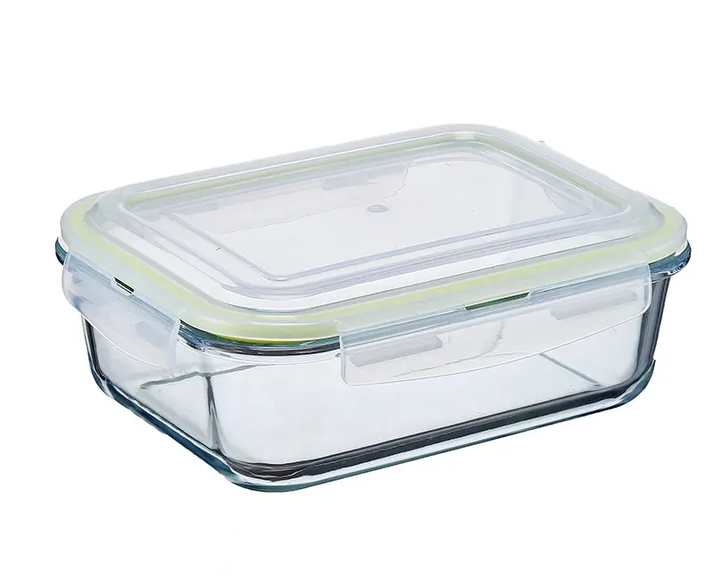 kitchenware Wholesale popular fashion stocked with lid glass vacuum food storage container portable lunch box with locking lid