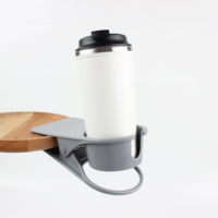 Support de tasse à clipser en plastique pour bureau, organisateur de tasses à café pour bord de table, pour bureau, maison, cuisine