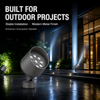Projecteur paysager extérieur IP67 haute luminosité RGBW DMX, lampe de façade extérieure, projecteur LED rond 36W