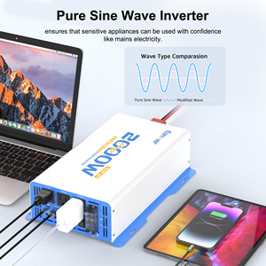 Tinh khiết <span class=keywords><strong>Sine</strong></span> <span class=keywords><strong>Wave</strong></span> <span class=keywords><strong>Inverter</strong></span> 1000W-3000W 12V/24V DC đến 110V/120V AC tùy chỉnh logo RV chuyên dụng đầy đủ điện biến tần - Product Image 4