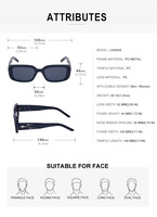 GM same – lunettes de soleil carrées à petite monture pour hommes, modèles de mode