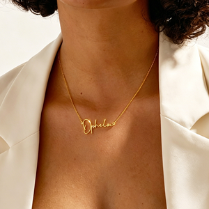 Collana Personalizzata con Nome e Catena a Cavo in Acciaio Inossidabile Placcato Oro 18k, Gioielli alla Moda <span class=keywords><strong>per</strong></span> Ragazze - Product Image 2