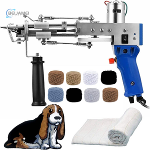 Pistolet électrique 2-en-1 pour la fabrication de <span class=keywords><strong>tapis</strong></span>, kit de démarrage complet avec fil, tissu de support, tondeuse et outils pour <span class=keywords><strong>tapis</strong></span> faits main DIY - Product Image 2