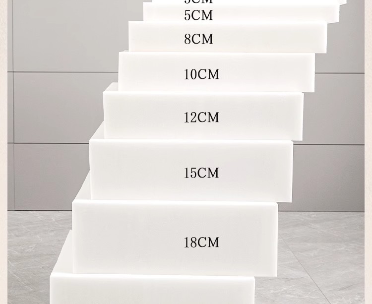 Custom-Made 50D High Density Sponge Sofa Cushion Thickened Hard Mahogany Bay Window Cushion Foldable Solid Wood Foam Mattress