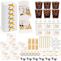 Ensemble cadeau de demande en mariage pour demoiselles d'honneur de 60 pièces avec verre à champagne, boîte cadeau, ensemble cadeau de mariage complet pour les fêtes nuptiales