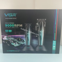 Tondeuse à cheveux professionnelle rechargeable Vgr V-270&992 9000 tr/min en métal pour salon de coiffure pour hommes