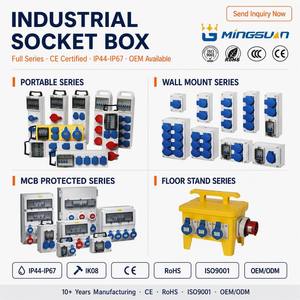 Boîte <span class=keywords><strong>de</strong></span> distribution Mingguan Abs Pc IP67, boîte <span class=keywords><strong>de</strong></span> <span class=keywords><strong>prise</strong></span> industrielle étanche <span class=keywords><strong>pour</strong></span> les travaux temporaires en extérieur et les chantiers <span class=keywords><strong>de</strong></span> construction - Product Image 3
