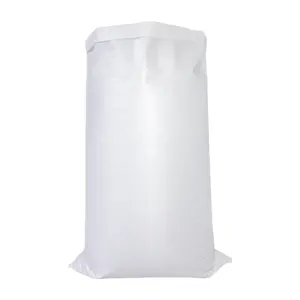 Saco de venta de bajo costo para arroz, 25Kg, 40Kg, 50Kg, bolsa tejida de Pp, bolsa de malla para embalaje de leña, bolsa tejida de Pp