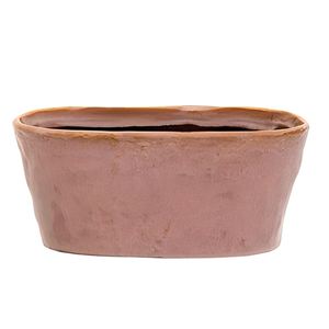 Vaso ovale Village rosa antico 22,5x10 H 10 cm - Product Image 1