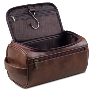 Trousse de Toilette Multifonction Tendance en Cuir pour Hommes – Sac de Lavage Cosmétique de Voyage Étanche - Product Image 2