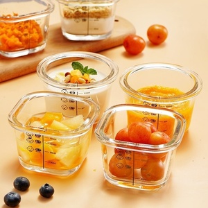 Mini thủy tinh nhỏ hộp ăn trưa cho bé lò vi sóng nấu ăn & heatable <span class=keywords><strong>container</strong></span> thực phẩm bảo quản đông lạnh bổ sung lưu trữ - Product Image 3