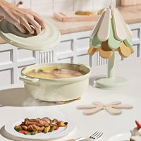 Dessous de plat en silicone de qualité alimentaire résistant à l'eau et aux taches 240 °C pour casseroles et poêles chaudes
