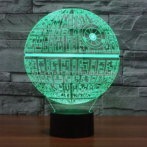 Lampada 3D Stereo Terra Blu Personalizzabile con Luce Notturna RGB e Piastra Guida Luminosa, Lampada Decorativa da Comodino - Product Image 2