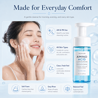 Espuma Limpiadora Facial Suave con Aminoácidos, 5 Ceramidas, Trufa Blanca y Probióticos para Todo Tipo de Piel, 100ml (OEM/ODM)