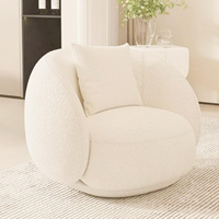 Canapé de salon incurvé personnalisé boucle en tissu tufté causeuse confortable combinaison double siège réception 2 3 4 canapé pour appartement