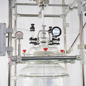 Reactor de vidrio encamisado de 100L para reacciones exotérmicas controladas y ensayos a escala industrial - Product Image 3