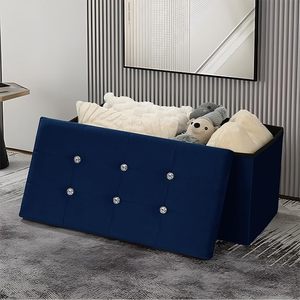 Meuble moderne en velours <span class=keywords><strong>diamant</strong></span>é, pliable, grande capacité, haute qualité, 76*38*38cm, pour salon, chambre, entrée, hôtel, salle <span class=keywords><strong>de</strong></span> sport - Product Image 1