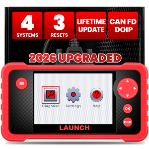 Lancez le scanner de diagnostic automobile CRP123 V3.0 avec écran LCD rouge, Bluetooth, OBD2, outil universel pour tous les systèmes. - Product Image 2
