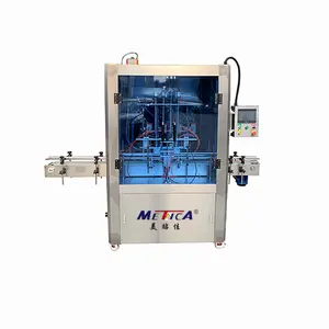 Food grade auto 100-500g honey four heads piston filling machine