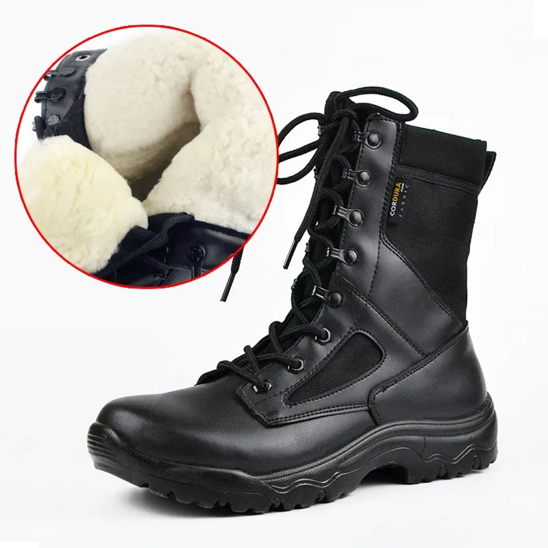 Botas táticas de combate de couro unissex, peso leve, tamanho 511, 37-45, inverno, alta, para trilha e caminhada