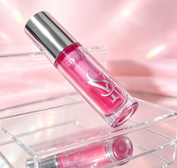 Huile à lèvres repulpante rose Siyiping Vagan, marque privée, huile à lèvres scintillante de luxe, emballage brillant, tubes de rouge à lèvres pour enfants, maquillage en gros
