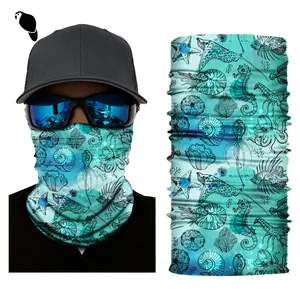 LEO New Fashion Turbans Multifunctional Sun Shield Face Mask Running Neck Gaiter Buffs Magic Bandana Fishing